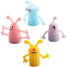 Monstervingerpoppetjes, verrijk de vertelervaring van je kind met schattige rubberen vingerpoppetjes die in het donker oplichten, geschikt voor thuis
