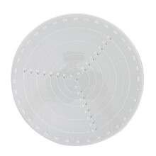 Versatile Compass for Crafting, Transparent Acrylic Gauge, Durable Acrylic Wood Locator, Clear Acrylic Center Finder for Precise Marking, Convenient