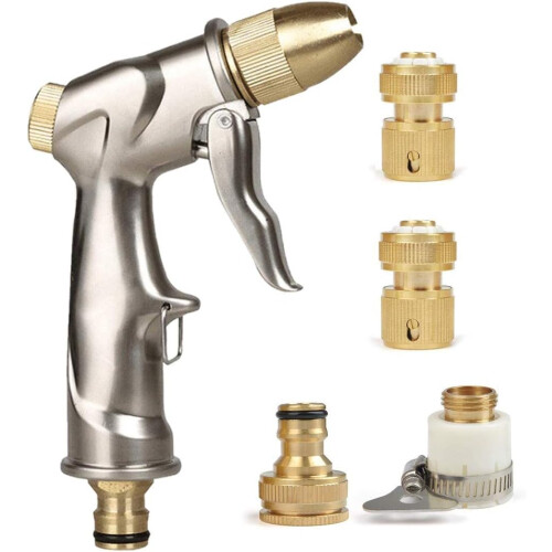 Quick Easy Secure, Solid Brass Construction for Water Pipe Extension, Garden Hose Connector with No Leak Guarantee