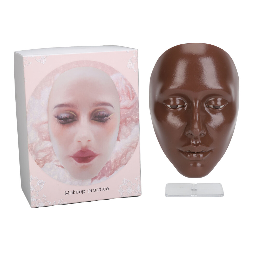Makeup Mannequin Face With Realistic Skin Texture 5D Silicone Full Face Practice Easy-to-Clean Makeup Face For Artists Beginners And Beauty Lovers