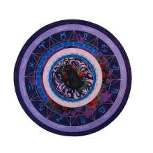 Divination Pad Mat Rubber Crystal Dowsing Divination Necklace For Table Board Game Pendulum Mat