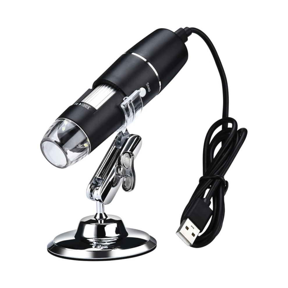 Light Usb Magnifier Microscope With Led Handheld, Flexible Arm For Jewelry And Antiques Inspection And Repairs