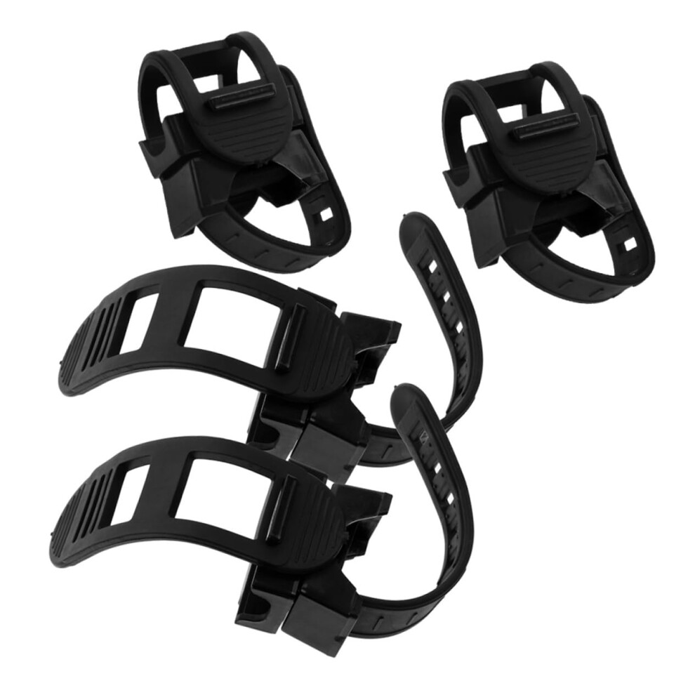 Light Crutch Holder For Wheelchair Cane Support 4 Piece Set With Bicycle Clamp Walking Stick Brackets Mobility Scooter