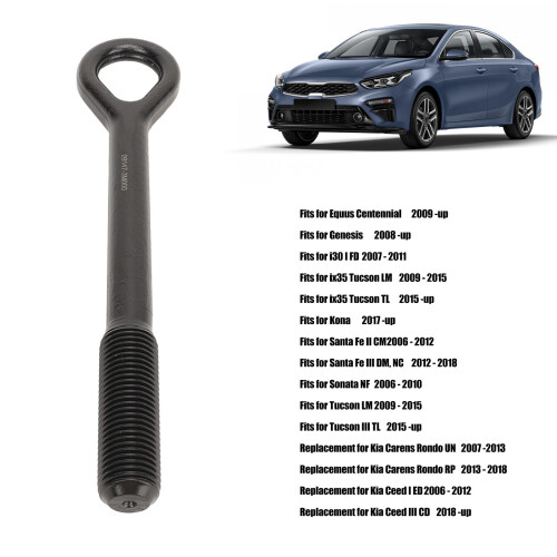 Front Tractive Tow Hook Forged Steel Loop for Kia Models 2001-2023 2