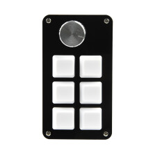 Mini Macropad RGB programmierbare Makro-Tastatur, 1 Knopf, 6
