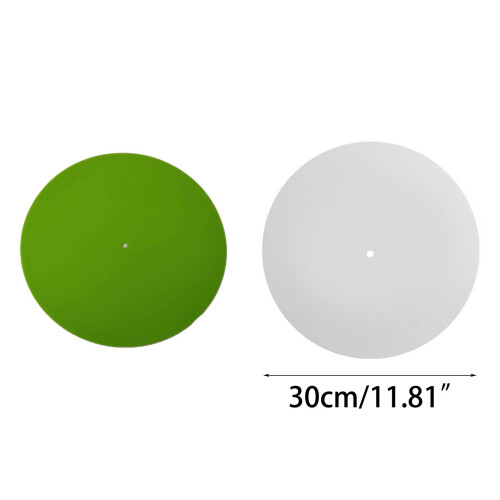 Acrylic Turntable Mat Platter Slipmat for 12" Record-White 1