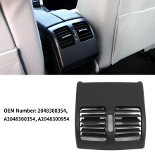 Hinteres Auto-Airventilationsgitter-Panel 2008-2013 Glänzendes Schwarz für W204 C350 C250