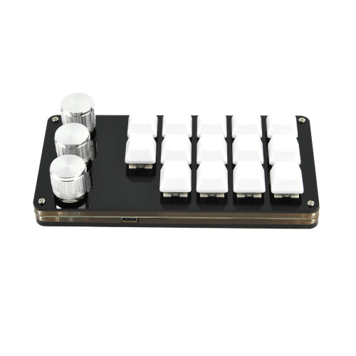 14 Keys Mini Keyboard with 3 Knob Customizable Personalized