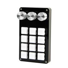 Programmable Keyboard 12 Keys 3 Knob One-Hand Macropad