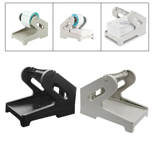Label Roll Holder Thermal Label Holder for Shipping-Grey 2