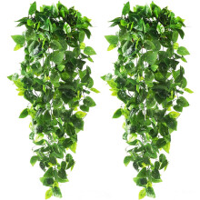 Vite di edera artificiale regolabile, dai colori vivaci, per patio, casa, camera da letto, matrimoni, decorazioni per interni ed esterni. Foglie in
