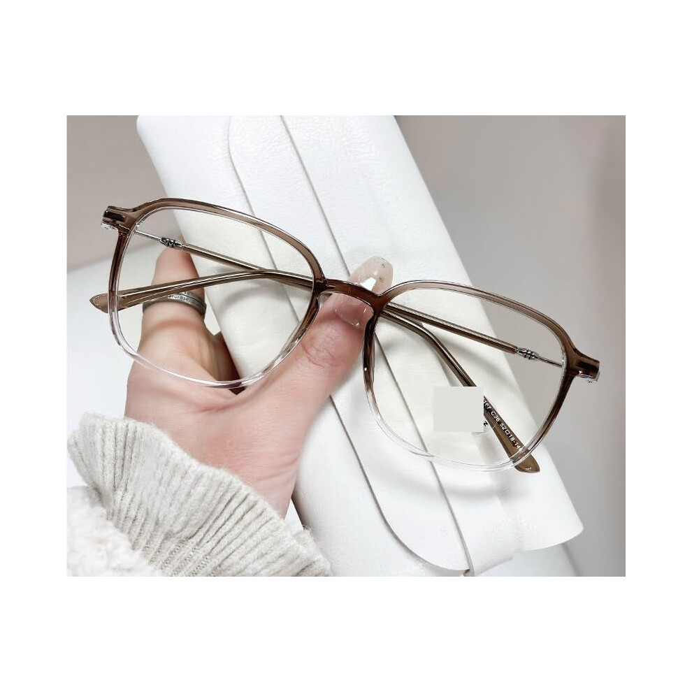 Oversized AntiGlare Computer Reading Glasses, Presbyopia Glasses, 250 Tea