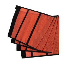 4Pcs Breathable Horse Fly Leg Boots, Tear-Resistant Mesh, Orange