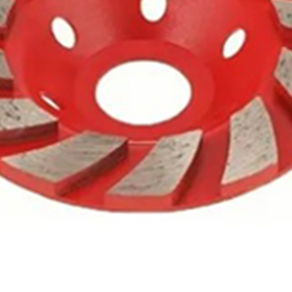 4-Inch Diamond Grinder Cup Wheel For Concrete Cutting & Grinding Red 9441372057543