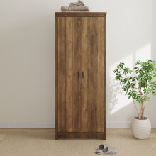 Boston 2 Door Wardrobe Knotty Oak All Hanging Rail