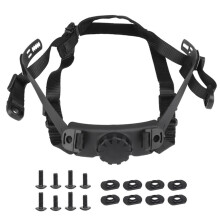 Tactical Fast Helmet Adjustable Strap Military Airsoft Helmet Suspension System High Cut Style Black for SF Model