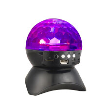 Mini LED Wireless Rotating Light for Parties USB Disco Ball Speaker Stereo Sound