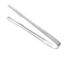 Stainless Steel Ice Tongs Thickened Serrated Grip for Cocktails Sugar Lemon Home and Bar