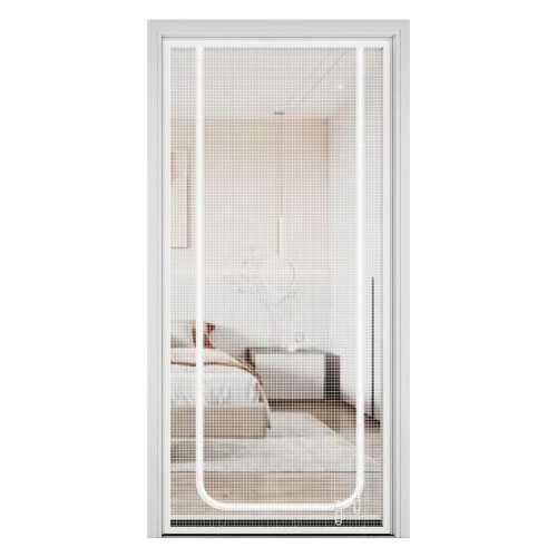 Cat Safety Gate with Adjustable Mesh Screen, EscapeProof Zipper for Doors and Pet Barrier Use