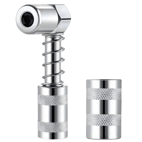 Grease Coupler with Sleeve for Quick Release and Secure Lock Grease Nozzle Accessory 3 Pack