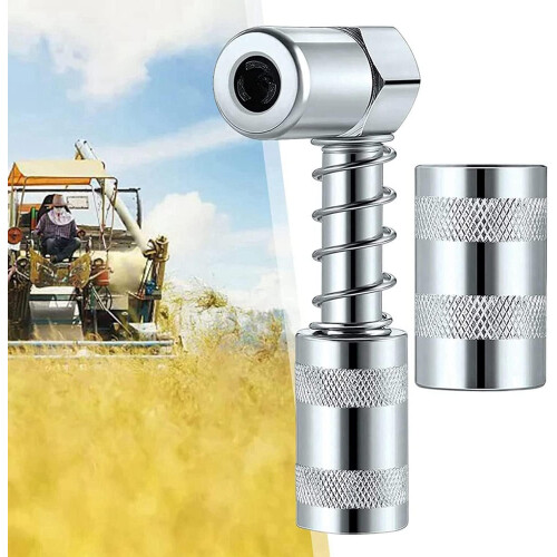 Grease Coupler with Sleeve for Quick Release and Secure Lock Grease Nozzle Accessory 3 Pack 1