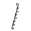 Stylish Shape Over Door Hook No Drilling Needed-7 Gun Ash 1