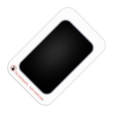 Baby Ink Pad Reusable Ink Pad Easy to Wash Black Pet-Black