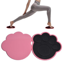 Sliders for Working Out 6.9Inch Paw Shaped Gliding Discs, 1 Pair, DualSided Exercise Sliders for Carpet and Hardwood Floors
