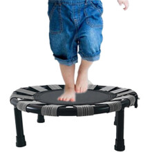 Mini Trampoline Foldable Indoor Fitness Rebounder with Quiet Bounce for Cardio and Balance
