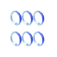 6pcs Plastic LED Bracelets for Festives Occasion-Blue