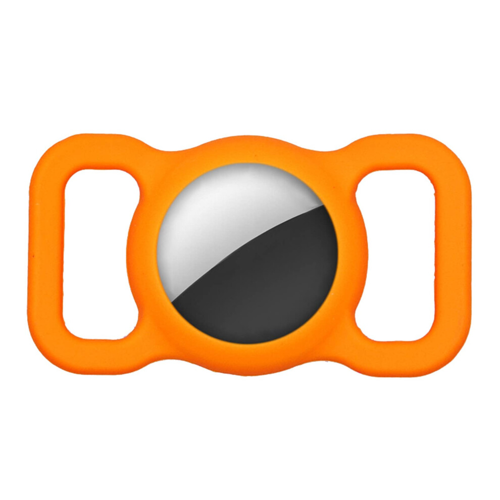 Silicone Case For Airtag Dog Collar Holder Gps Tracking Pet (Orange) Orange 9365049081634