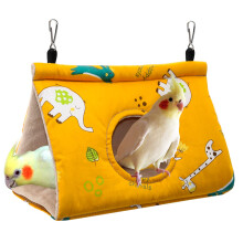 Winter Warm Bird Nest House Hanging Hammock Velvet Shed Hut for Parrot Parakeet Cockatiels