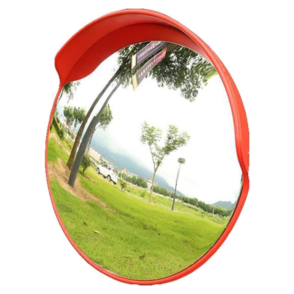 80Cm Outdoor Convex Traffic Mirror With 230 Wide Angle View, Shatter Resistant And Waterproof 9189345142109