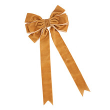 Colorful Velvets Bows Holiday Hanging Decoration Bowknot-Khaki