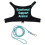 Soft Canvas Lizards Harnesses Set Outdoor Training Soft-blue 1