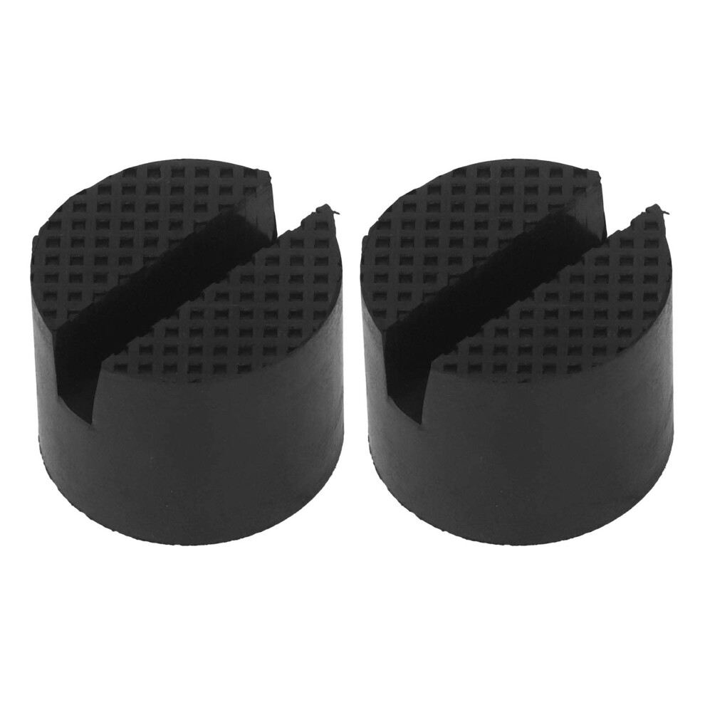 2Pcs Gummi Jack Pad Slotted Adapter Trolley Vehicle Stand Universal For Car Suv 9412369328175