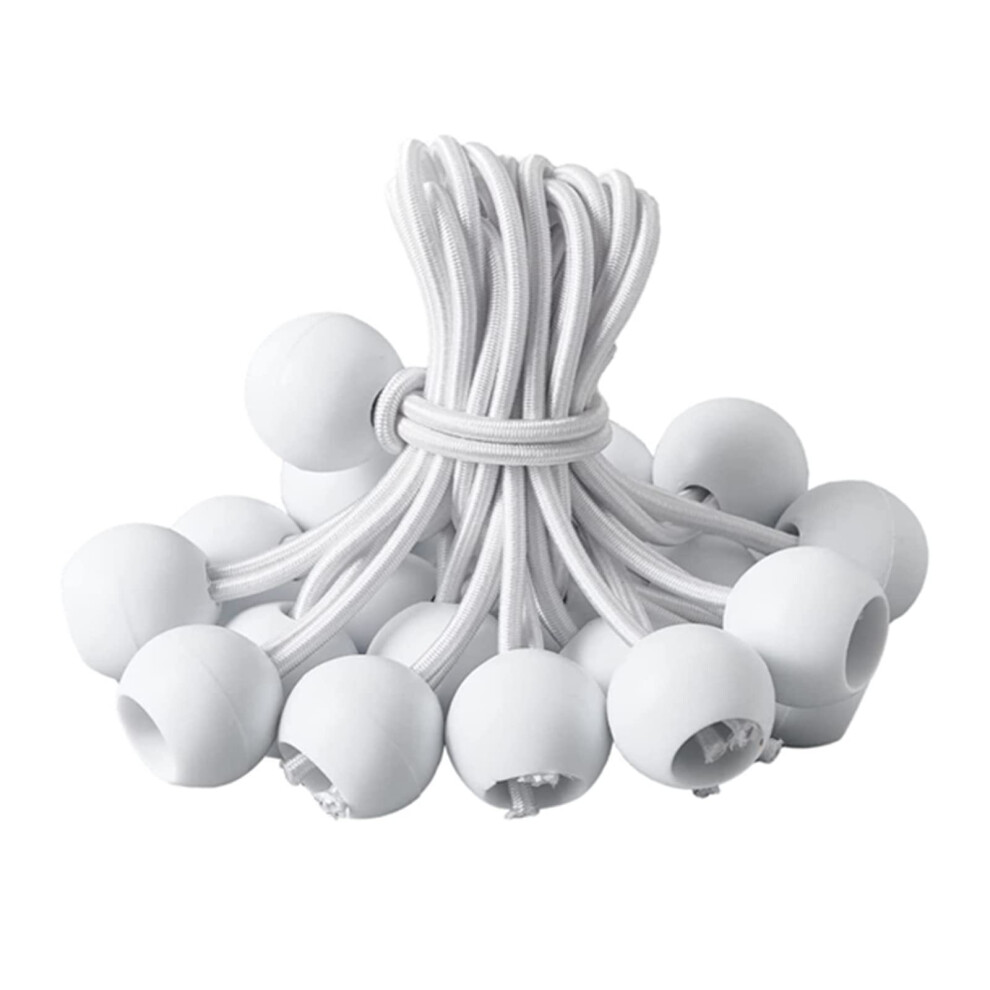50 Pack Black Bungee Heavy Duty Tarpaulin Bungee Cord Weatherproof Tie Down For Camping Tents 9412369328038