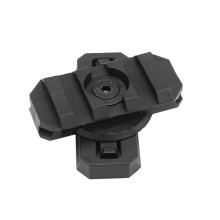 Helmet Side Rail Mount Adapter Adjustable 360Degree ARC Rotation 19mm Picatinny Slot Airsoft Fast Helmet 1 Pair