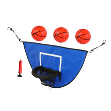 Trampoline Basketball Hoop with Backboard and Rim for Indoor Outdoor Play and Easy Rope Attachment