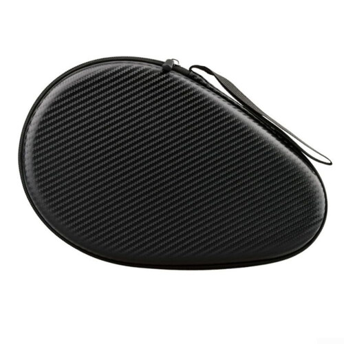 Table Tennis Racket Case, Compact Design, Waterproof EVA Construction, Easy Carrying, Black