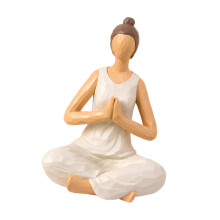Harsen meditaties meisje vrouw standbeeld beeldje met-2