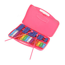 Bunte pinke Metall-Schlüssel Percussion-Musikinstrument für Kinder – Förderndes Lernspiel