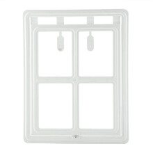 Pet Fly Screen Door, Small Pet Door, Original Classic Design, Cat Door with Tunnel, CutOut for Cat Door (Bianco XL)