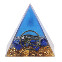 Shungite Pyramid Crystal, Positive Energy Healing Amplifies Manifestation Support, Unique Design For Desk Living Room Bedroom Office, Decoration With