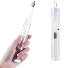 V-Shaped Bristles Travel Toothbrush Kit, Including Cleaning Brushes For A Complete Oral Care Routine, Sky Blue