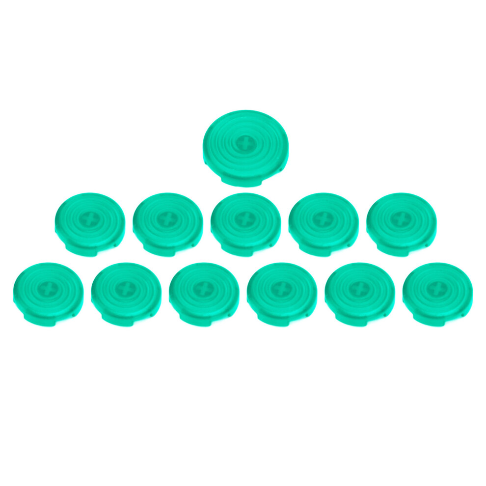 12Pcs 20.2Mm/25.3Mm Arcade Button Cover For Cross Switches, Green 7601368869358