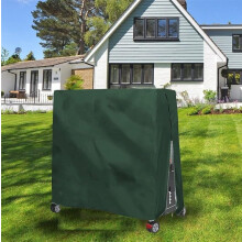 Foldable Table Tennis Cover Waterproof, For International Foldable Table Tennis Tables, 165 X 70 X 185 CM, Green