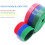 12 Rolls Fastening Cable Tie Reusable Hook And Loop Cable Strap 11