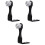 3 Pieces Tripod Connector Plate Binocular Adapter Telescope Bracket 3