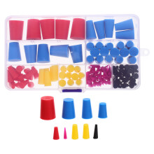 Tubes Bungs Stopper Tapered Rubber Assorted Color 120pcs
